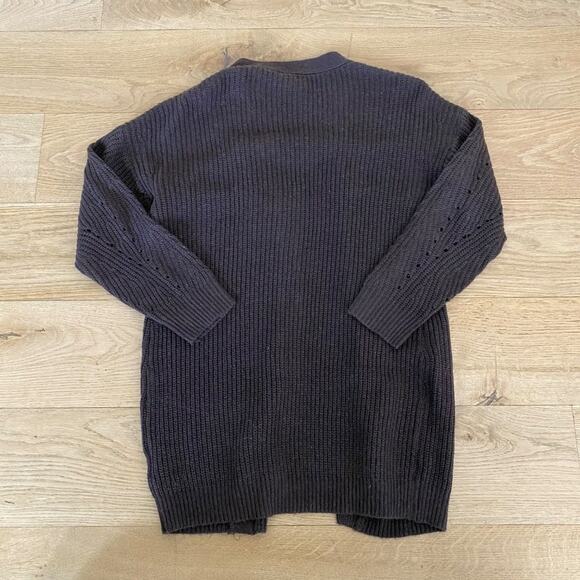 Line & Dot - Elise Cardigan in Chocolate Brown - Picture 3 of 5